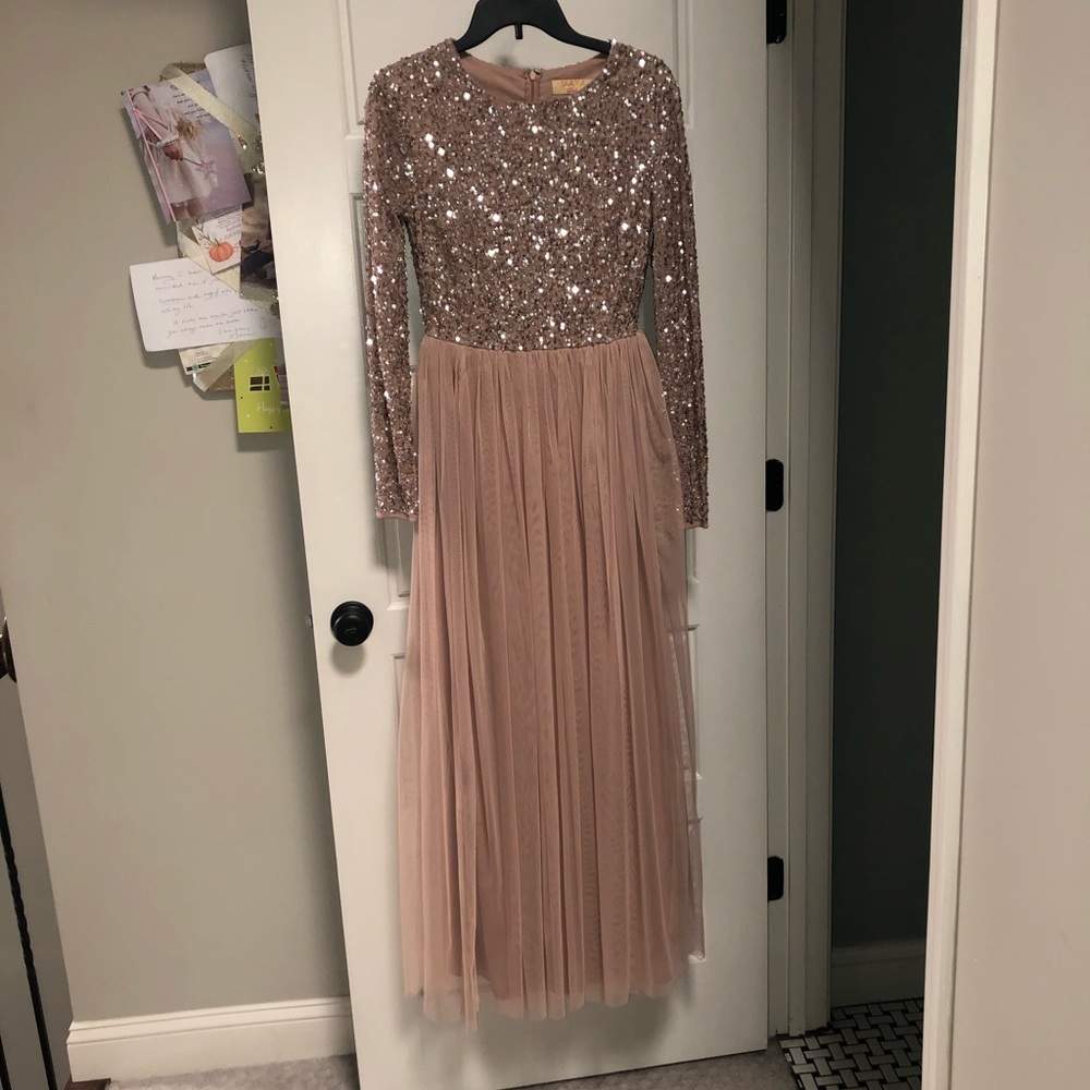 Rose gold formal dress